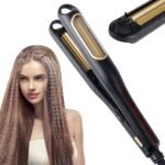 Hann Auto Hair Crimping Iron – Volumizing Fluffy Hairstyle Curler, Corrugation Crimper, Anti Static – Adjustable Temperature for All Hair Types