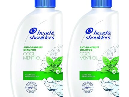 Head & Shoulders Anti Dandruff Shampoo, 2 Pack, Cool Menthol Scent Refreshes and Cleanses Scalp, Daily Use For all Hair Types, 22 oz Pump Bottles
