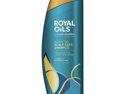 Head & Shoulders Anti-Dandruff Shampoo, Royal Oils Moisturizing Shampoo, 1% Pyrithione Zinc, Curly & Coily Hair, Coconut, Apple Cider Vinegar, Sulfate-Free, 12.8 fl oz
