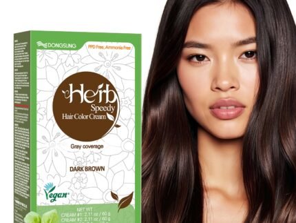 Herb Speedy Color Cream (Dark Brown, 1 Pack) – Korean Herbal Vegan Hair Dye