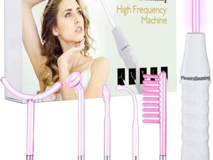 High Frequency Facial Wand/Machine with 5 Argon Parts Skin Care Tool for Wrinkles Reducing Face Skin Tightening.
