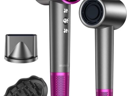 High-Speed Hair Dryer with Diffuser, Ionic Blow Dryer, Gray