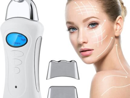 Home Skin Care Equipment, Facial Lifting Machine Electric Mini Beauty Instrument Handheld Galvanic Spa Skin Tightening Body Slimming Massager, 1 grams