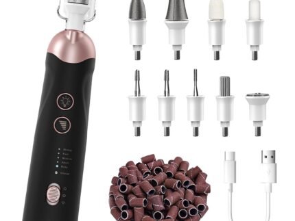 Hoxida Electric Nail File Toe Nail Grinder for Thick Toenails Manicure Kit