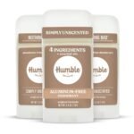 Humble Aluminum-Free Deodorant, Simply Unscented – 3 Pack
