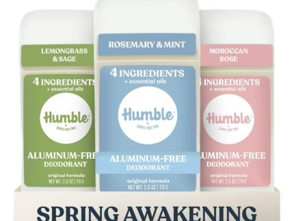 Humble Aluminum-Free Deodorant, Spring Awakening – 3 Pack