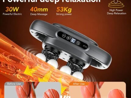 IKG 16 Head Massage Gun Deep Tissue, Body Massage for Back, Shoulders, Neck, Legs, Foot, Massage Gun deep Tissue, Percussion Massager with 3 Modes&30 Intensities Body Muscle Pain Relief, Ideal Gifts