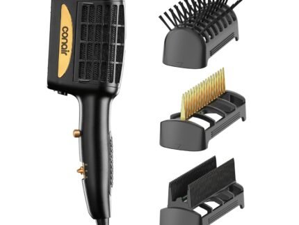 INFINITIPRO BY CONAIR 3-in-1 Styling Hair Dryer, 1875W Hair Dryer and 3 Attachments