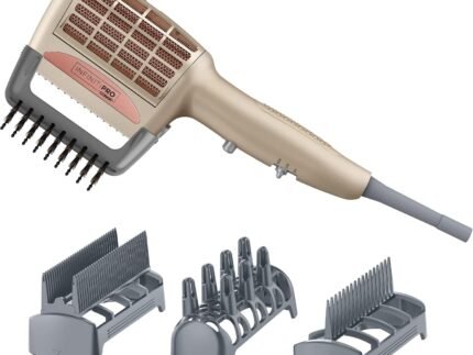 INFINITIPRO BY CONAIR 4-in-1 Frizz Free Styling Hair Dryer, 1875W Hair Dryer and 4 Attachments