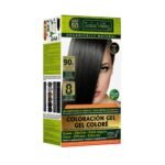 Indus Valley Black Hair Dye, Soft Black Organic Gel Hair Colour 1.0 Dark Black, Safer Alternative to Ammonia, Peroxide & Chemical Colours, Up to 100% Grey Coverage, Lasts 28 Shampoos