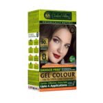 Indus Valley Brown Hair Dye, Light Brown 5.0, Gel Hair Colour 1.0 Dark Brown, Safer Alternative to Ammonia, Peroxide & Chemical Colours, Up to 100% Grey Coverage, Lasts 28 Shampoos