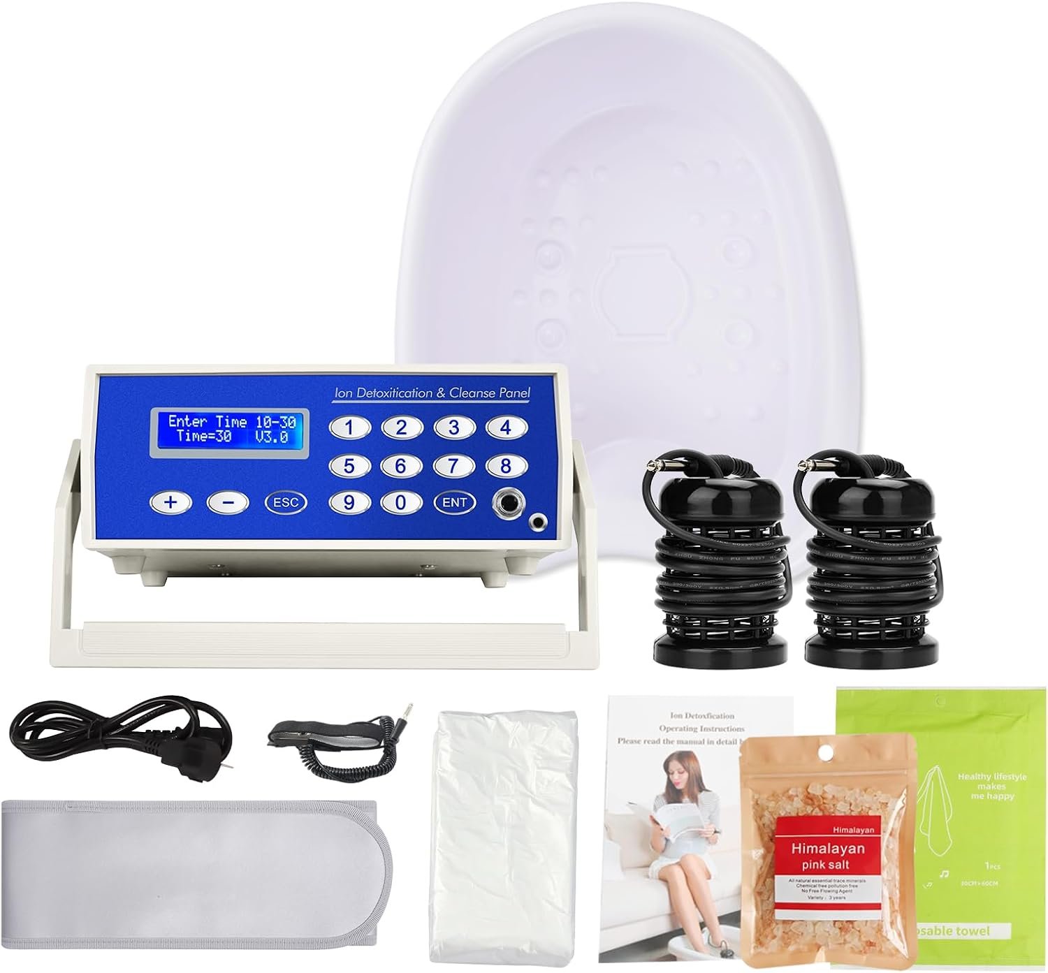 Ionic Foot Bath Detox Machine with Tub Extra Replacement Ion Ionic Foot Bath Detox Machine with Tub Extra Replacement Ion Arrays