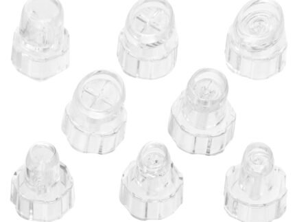 Ipetboom 8pcs Plastic Hydro Facial Machine Tips Heads for Water Oxygen – Beauty Cleaning Suction Machine Replacement Parts Skin Care Aqua Peeling Caps, 1.65cm/0.65in interface inner diameter