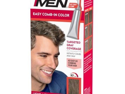 JUST FOR MEN Easy Comb-In Color, No-Mix, Light-Medium Brown A-30 (1 Pack)