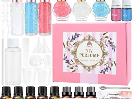 JUYRLE Perfume Making Kit- 37Pcs DIY Perfume Making Kits for Women, Make Your Own Scent with Essential Oil, Bottle, Fragrance Set, Fragrance Birthday Gifts Sets for Women Girls