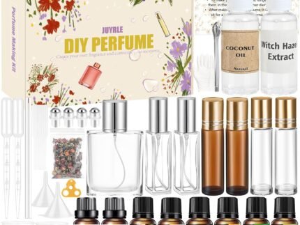 JUYRLE Perfume Making Kit- DIY Roller Perfume Making Kits for Women, Make Your Own Scent with Essential Oil, Bottle, Roller Fragrance Set, Fragrance Gifts for Women Girls