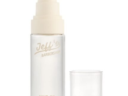 Jeff’s Barbershop Hair Oil for Men & Women, Fresh Scent – Nourishing Serum Repairs & Restores Shine to Dry, Damaged, Frizzy Hair – Heat Protectant from Styling Tools (2.2 fl oz)