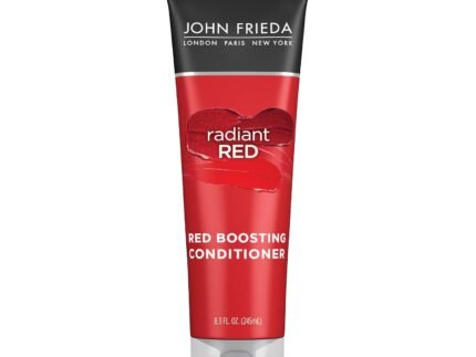 John Frieda Radiant Red, Boosting Conditioner, Hydrates and Enhances Red Tones with Pomegranate Extract and Vitamin E for Natural or Color-Treated Red Hair, 8.3 Oz