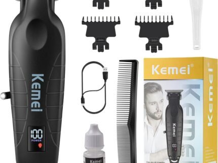 KEMEI 2293 Hair/Beard Trimmer for Men Zero Gapped Hair Clippers for Barbers