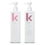 KEVIN.MURPHY ANGEL.WASH & RINSE - Restorative Shampoo & Hair Repair Conditioner - For Fine Coloured Hair - Colour Safe Conditioner - Sulphate & Paraben Free - 1 L / 33.6 fl oz - 2 Pack