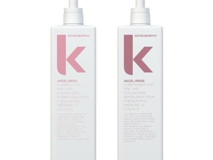 KEVIN.MURPHY ANGEL.WASH & RINSE - Restorative Shampoo & Hair Repair Conditioner - For Fine Coloured Hair - Colour Safe Conditioner - Sulphate & Paraben Free - 1 L / 33.6 fl oz - 2 Pack