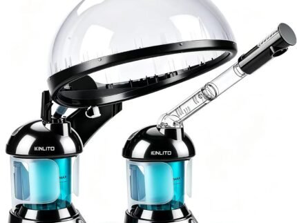 KINLITO 2 in 1 Hair & Facial Steamer with Ozone – Warm Mist for Home Spa