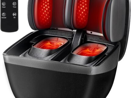 KNQZE Shiatsu Foot & Calf Massager with Heat, Multi-Use Luxury Ottoman