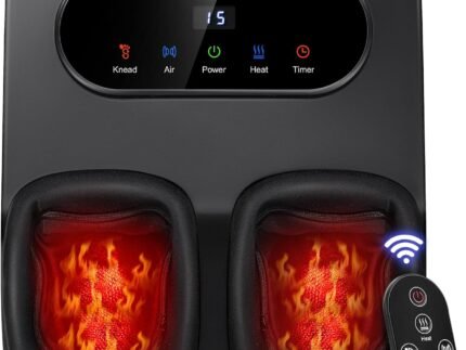 KNQZE Shiatsu Foot Massager with Heat & Compression, LCD Touch Panel, FSA