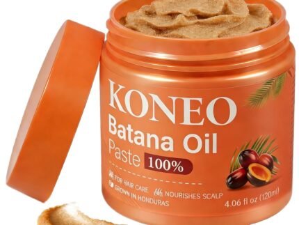 KONEO Hair Growth Cream for 100% Pure Batana Oil – Raw Batana Oil Paste from Honduras, Enhances Hair Thickness & Shine, Reduces Breakage and Hair Loss, Nourishment For All Hair Types – 4.06 fl oz