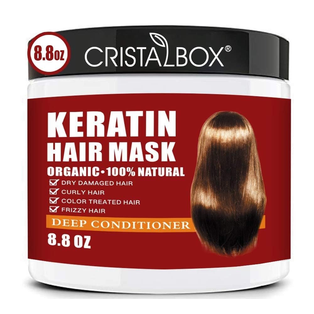 Keratin Hair Mask,Keratin Hair Treatment 250g Hair Mask for Dry Damaged Hair,Deep Conditioning Hair Treatment Mask Repair Treatment Damage Hair Root,Natural Deep Conditioner Hydrating Hair Care Gifts Keratin Hair Mask,Keratin Hair Treatment 250g Hair Mask for Dry Damaged Hair,Deep Conditioning Hair Treatment Mask Repair Treatment Damage Hair Root,Natural Deep Conditioner Hydrating Hair Care Gifts