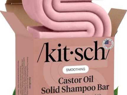 Kitsch Castor Oil Shampoo Bar Soap for Hair Growth & Scalp – 3.2 oz