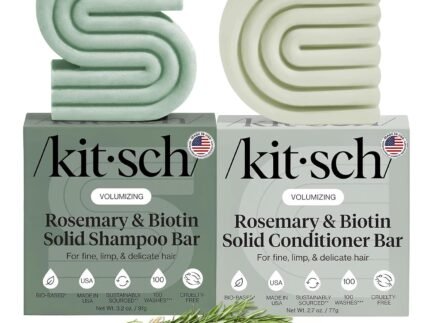 Kitsch Rosemary & Biotin Shampoo and Conditioner Set for Hair Growth