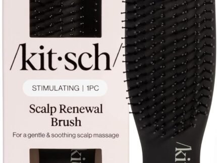 Kitsch Scalp Renewal Brush – Hairbrush Scalp Massager – Black