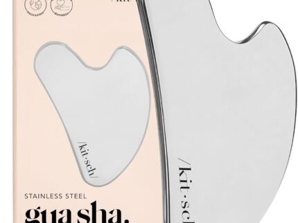 Kitsch Stainless Steel Guasha Tool for Face - Silver