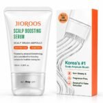 Korean Exosome Scalp Boosting Hair Serum with Brush Applicator, Hair Serum Applicator, Caffeine, Niacinamide, Biotin & Panthenol, Lightweight Non-Greasy Leave-In Formula for Healthy-Looking Hair