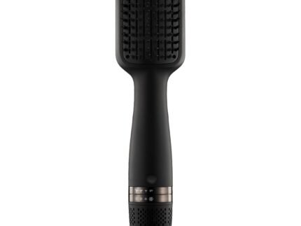 Kristin Ess Hair Volumizing Blow Dryer Brush - Blowout + Hair Straightening Brush - Ceramic + Ionic - Dry, Smooth + Volumize Hair - Flat Padel Base for Faster Blowout - 3 Wind Speeds + 4 Heat Settings