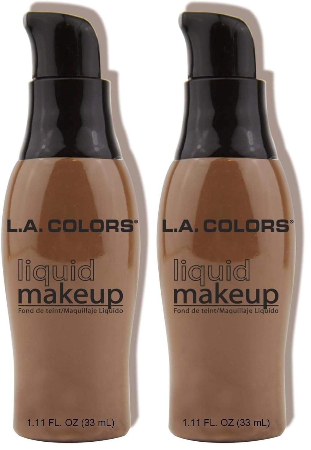 L.A. COLORS Liquid Makeup, Black Walnut CLM288A (Pack of 2) L.A. COLORS Liquid Makeup, Black Walnut CLM288A (Pack of 2)
