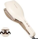 LA MAESII 0.8inch Hair Crimper Curling Iron, 3 Barrel Hair Waver for Women