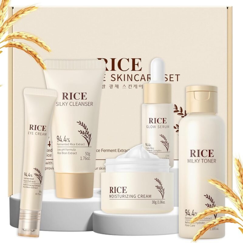 LAIKOU Skin Care Set, Korean Skin Care – Korean Beauty for Women – 5pcs