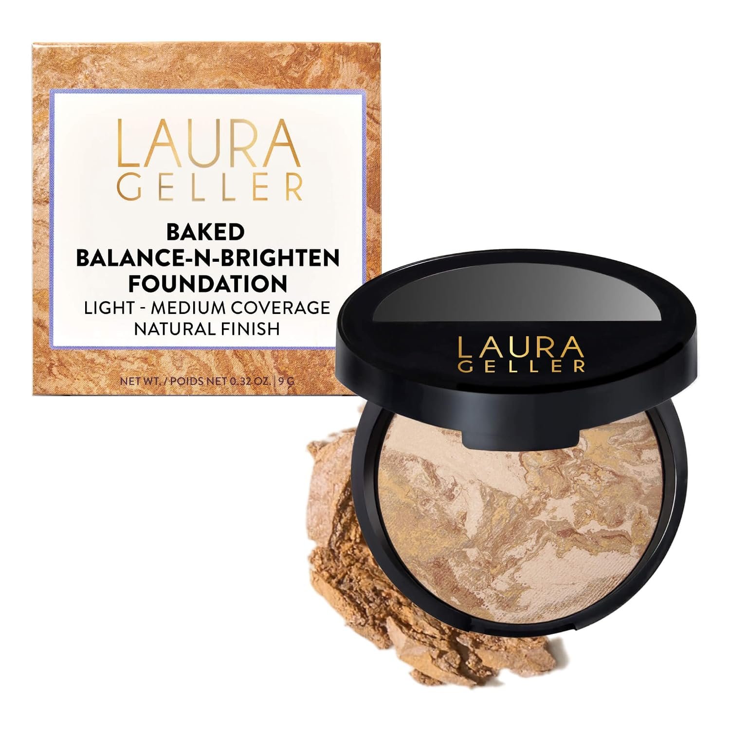LAURA GELLER Baked Balance-n-Brighten Powder Foundation – Medium LAURA GELLER Baked Balance-n-Brighten Powder Foundation – Medium