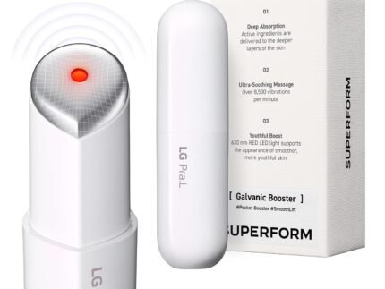 LG Pra.L Superform Galvanic Booster Mystic White, 1min booster for ageless skin, anti-aging, Korean skincare, Glow on the go, Serum booster device, Glass Skin, Glow Booster, Gift