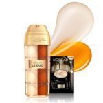 L’Oreal Paris Age Perfect Serum Le Duo, Brightening, Firming and Anti-Aging Serum for Face with Collagen Peptide, Niacinamide, Vitamin C and B3, 1 fl oz + Sample