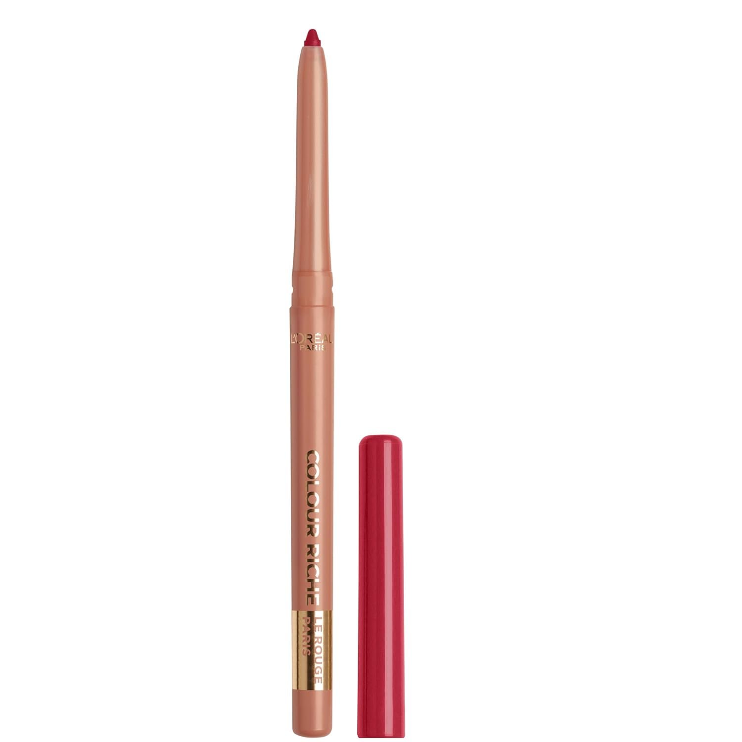 L’Oreal Paris Colour Riche Lip Liner Pencil, Creamy Lip Liner with Omega 3 and Vitamin E, 300 Le Rouge Paris (True Red) L’Oreal Paris Colour Riche Lip Liner Pencil, Creamy Lip Liner with Omega 3 and Vitamin E, 300 Le Rouge Paris (True Red)