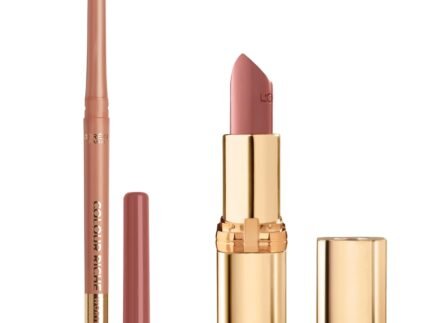 L’Oréal Paris Colour Riche Lipstick and Lip Liner Set, Includes 1 Satin Lipstick and 1 Creamy Lip Pencil For Bold, Nourished Lip Color, Worth It, 1 Kit