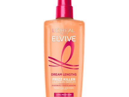 L’Oreal Paris Elvive Dream Lengths Frizz Killer Leave-In Serum, 3.4 Ounce