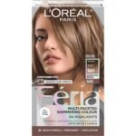 L’Oreal Paris Feria Multi-Faceted Shimmering Permanent Hair Color, B61 Downtown Brown (Hi-Lift Cool Brown), 1 Hair Dye Kit
