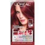 L’Oreal Paris Feria Multi-Faceted Shimmering Permanent Hair Color, R57 Cherry Crush (Intense Medium Auburn), Pack of 1 Hair Dye Kit