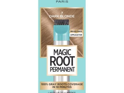 L’Oreal Paris Magic Root Permanent Hair Color Kit, 100% Gray Hair Coverage In Just 10 Minutes, Precision Brush Applicator for Seamless Application, 7 Dark Blonde (1 Count)