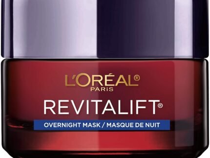 L’Oreal Paris Revitalift Triple Power Anti-Aging Overnight Mask, Pro Retinol, Hyaluronic Acid & Vitamin C, Reduce Wrinkles 1.7 Oz