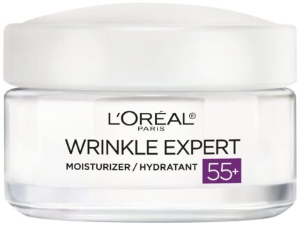 L’Oreal Paris Wrinkle Expert 55+ Anti-Aging Face Moisturizer with Calcium, Non-Greasy, Suitable for Sensitive Skin 1.7 fl. oz